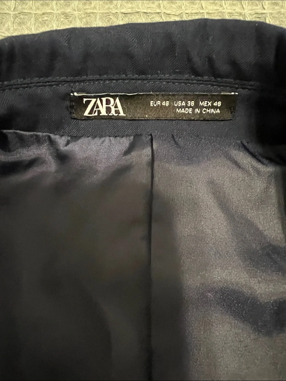 Zara classic navy